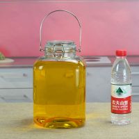 8斤无龙头无底座 油罐 厨房 家用大容量玻璃油壶防漏装油瓶大号花生储油罐食用油桶