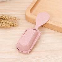 [1个]小号北欧粉 饭勺收纳架吸盘式电饭煲勺子置物架饭勺座托厨房小工具放饭勺神器