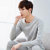 9601A[单套] L 建议[90-120斤] 男士秋衣秋裤套装长袖保暖内衣薄款春秋季圆领青少年保暖内衣内裤