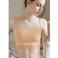 1件杏色 均码 建议70-100斤 吊带背心女外穿内穿打底 百搭防走光小胸内衣抹胸外穿一字肩裹胸
