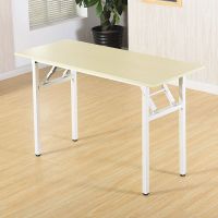 橡白色 34长24宽45高 折叠简易课桌长桌子培训桌长条折叠餐桌电脑桌书桌(白色架子)