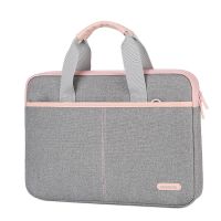 粉灰色[不含肩带] 12寸 适用苹果联想笔记本电脑包手提14寸女可爱15.6内胆包13.3英寸防震