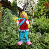 提线扎辫小女孩提线木偶拉线玩偶悬丝傀儡幼儿园活动益智玩偶 提线扎辫小女孩提线木偶拉线玩偶悬丝傀儡幼儿园活动益智玩偶