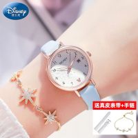 细带小巧-清新蓝 手镯+原厂电池+精美礼盒 考试专用手表女初高中学生中考静音潮流夜光防水电子石英表