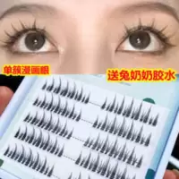 cos小恶魔漫画眼分段式单簇假睫毛贴自然仿真浓密嫁接芭比仙子毛A cos小恶魔漫画眼分段式单簇假睫毛贴自然仿真浓密嫁接芭