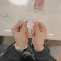 彩虹系列1根[ 啥也编不了] 彩色小皮筋编织手链情侣手环手工编织绳自编手绳diy材料送男朋友