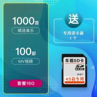 套餐16G(1000首歌100视频) 汽车音乐sd大卡32g内存卡带歌车载听歌mp3无损u盘用品音响歌曲mp4
