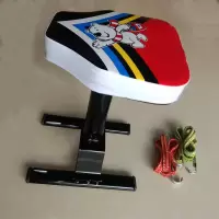 小熊款红 电动车儿童座椅小凳子电摩托车大童座椅舒适绑带前置安全座椅通用