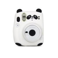 熊猫硅胶套 拍立得mini11相机包复古皮包套透明壳保护壳硅胶套相册自拍镜配件