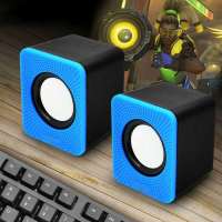 01蓝色 普通版[亏本] 声卡音箱手机大音量低音炮台式电脑音响笔记本usb家用投影仪影响