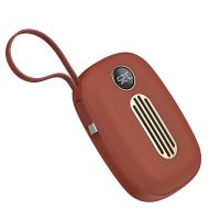 宝石棕 暖手宝充电宝二合一两用USB充电便携迷你防爆自带充电线