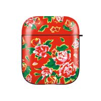 airpods 1/2代 红花布 东北大花布airpods保护套情侣pro土味2代3代适用苹果耳机硅胶软壳