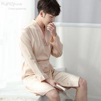 男款ZP 香槟色 XL 睡衣女夏季套装丝绸性感长袖吊带情侣睡袍冰丝睡裙春秋季家居服男