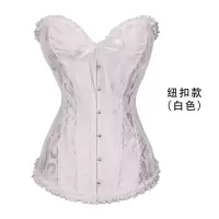 米白色 XS 腰围58-63 抹胸无肩带塑身衣收腹带束身衣瘦身衣产后束腰带紧身衣女婚纱打底