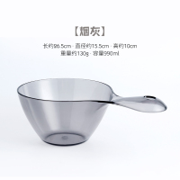 烟灰[品质款] 舀水勺子面粉厨房盛水的瓜水瓢漂家用创意塑料加厚大号可挂