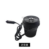 [杯型]12v24v通用转220v(双USB) 220V 12V 车载逆变转换器220v大功率变汽车用12V24V公牛充