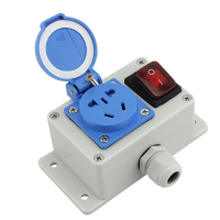 一位插座带开关 防水插座户外电动车防水插排明装开关防雨盒电源插座家用安全插排