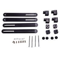 炫酷黑 13-27英寸无孔显示器转换支架 电脑背后无孔专用底座配件通用