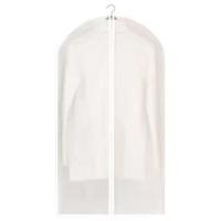 拉链款白色底部开口 大号3只装 防尘袋衣罩家用衣服防尘罩挂式大衣挂衣袋半透明防尘套西装西服套