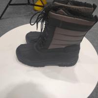 灰色 36 特厚钓鱼鞋雪地靴冬钓装备保暖棉鞋矶竿棉靴防水钓鱼靴户外鞋