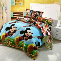 米奇世界 枕头套45x74一对 珊瑚绒法兰绒被套单件冬季双面绒毛绒双人加绒加厚大学生保暖被罩