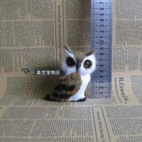 左 仿真猫头鹰工艺品鸟类摆件摄影道具静态模型家居饰品摆设橱窗陈列