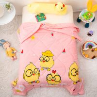 小鸭-玉 120*150cm[水洗棉夏被] 儿童幼儿园夏凉被婴儿宝宝小被子卡通水洗棉空调被午睡薄被芯夏被