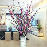 花骨朵[12枝主花混色] 不含瓶 仿真花客厅落地玫瑰花干花假花装饰干花花束插花永生花假花摆件