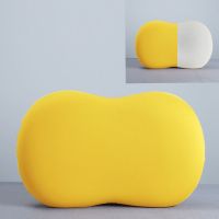 黄色(标准款) 55x35x9-10cm 猫肚枕枕头家用猫腹枕学生宿舍猫咪猫肚子枕头单人枕芯枕套记忆枕