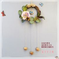 小款紫花色 花环装饰壁挂墙壁挂件墙上客厅挂件饰品房间墙饰壁饰室内创意家居