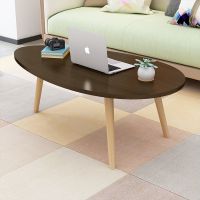 单层拉丝黑水滴80*40 沙发小茶几边几家用客厅小桌子阳台桌圆桌子卧室少女房间桌子