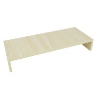 白枫木 单层增高架+手机支架 电脑笔记本增高台宿舍寝室桌上置物架卧室桌面显示器收纳增高架