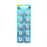 10粒/1卡 松柏L1154F电池AG13 LR44碱性纽扣电池姬存希眼霜手表玩具