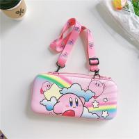 彩虹3个星之卡比[送斜挎绳] switch任天堂收纳包 创意卡通适用switch任天堂游戏机收纳包磨砂布纹任天堂Lite