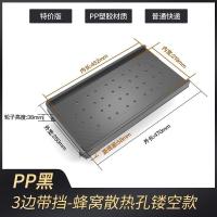 黑色蜂窝散热镂空PP材质磨砂纹-M 台式电脑主机托架可移动机箱支架底座托盘家用办公室增高置物架子