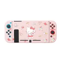 粉色(Kitty猫) switch软壳[单壳无赠品] 适用任天堂switch保护壳可拆磨砂分体壳NS套可爱玉桂狗软壳