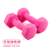 粉色 两只共2公斤[1kg*2] 哑铃女士瘦手臂男士健身家用减肥2kg3kg一公斤儿童男女生用小亚铃