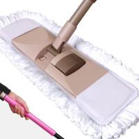 咖色共1布[无刮水板] 懒人平板拖把家用一拖净免手洗旋转干湿两用拖地神器木地板地拖布