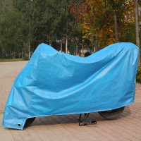 亮蓝色 无耳S加厚[1.6米] 踏板加厚防尘防雨摩托车车罩电动车防晒罩电瓶车么托衣服车衣套