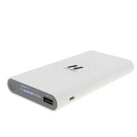 白色 10000毫安 三合一手机无线充电宝大容量移动电源10000毫安通用带无线充手机