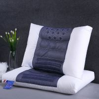 全棉负离子磁石保健 一对 决明子保健枕头芯套装一对乳胶枕头成人护颈椎家用枕芯内胆带枕套