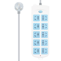 1.8m(赠插头+数据线) gn-605电源插座 插排 插线板 拖线板 排插10孔 1.8米/3米/5米