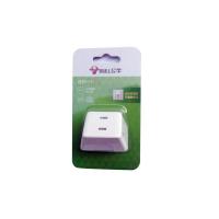 A230(一转三 2脚插头) 迷你插座小巧带线USB插线板GNA140/120U二插两脚插头插排插板