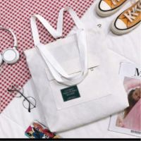 LU双背白色 女包韩版百搭帆布包多用款学生书包斜挎包大容量学生双肩包单肩包