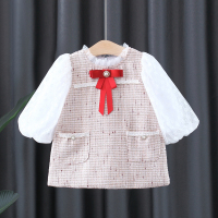 粉红色 亮扣扣裙 66cm 童装女童春装连衣裙1-2岁3宝宝小香风裙子儿童小女孩洋气公主裙子