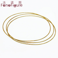 钛钢色米粒扣5股40CM 项链绳饰品吊坠绳挂绳男女款玉佩DIY串珠钢丝编织项圈绳子