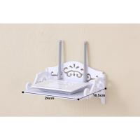 小迷你款无痕钉(适合白墙砖墙) 送兔子手机支架 免打孔电视机顶盒置物架客厅无线wifi墙上路由器架壁挂式收纳盒子