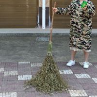 普通竹扫把总长180厘米宽45厘米 竹扫把大扫帚竹子马路扫庭院子笤帚工厂农村竹扫帚大扫把老式环卫