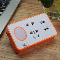 型号:888[混色发] usb插座充电多功能插座转换器无线插头转换器插座灯带开关小夜灯
