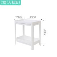 2层 卫生间洗衣液置物架落地塑料厕所冲凉房放洗发水沐浴露架子收纳架